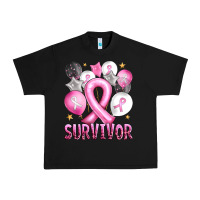 Black Balloons cancer ribbon survivor Urban Heavy Tee - Artiststas