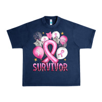 Navy Balloons cancer ribbon survivor Urban Heavy Tee - Artiststas