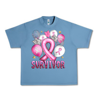 Pebble Blue Balloons cancer ribbon survivor Urban Heavy Tee - Artiststas