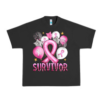 Pigment Black Balloons cancer ribbon survivor Urban Heavy Tee - Artiststas