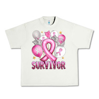 Pistachio Balloons cancer ribbon survivor Urban Heavy Tee - Artiststas