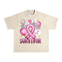 Sandshell Balloons cancer ribbon survivor Urban Heavy Tee - Artiststas