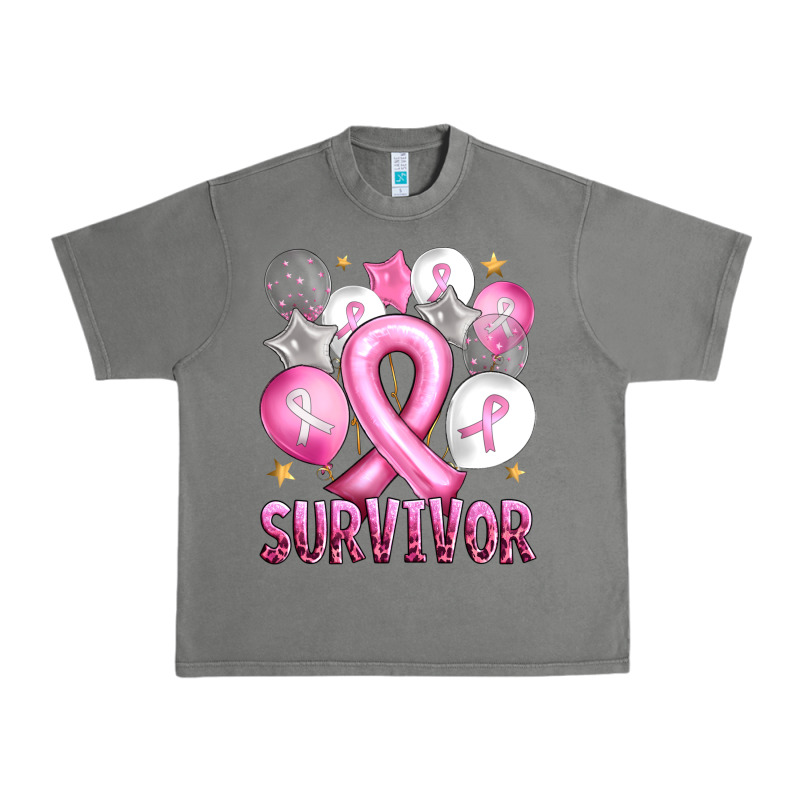 Balloons Cancer Ribbon Survivor Urban Heavy Tee by Artiststas | Teevron