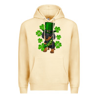 Pina Colada st. patrick's day lucky dachshund puppy Premium Hoodie - RanaPortraitStore