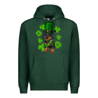 Sports Green st. patrick's day lucky dachshund puppy Premium Hoodie - RanaPortraitStore