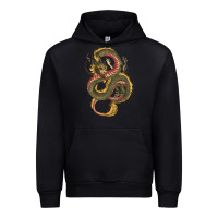 Black green and yellow dragon Urban Hoodie - RanaPortraitStore