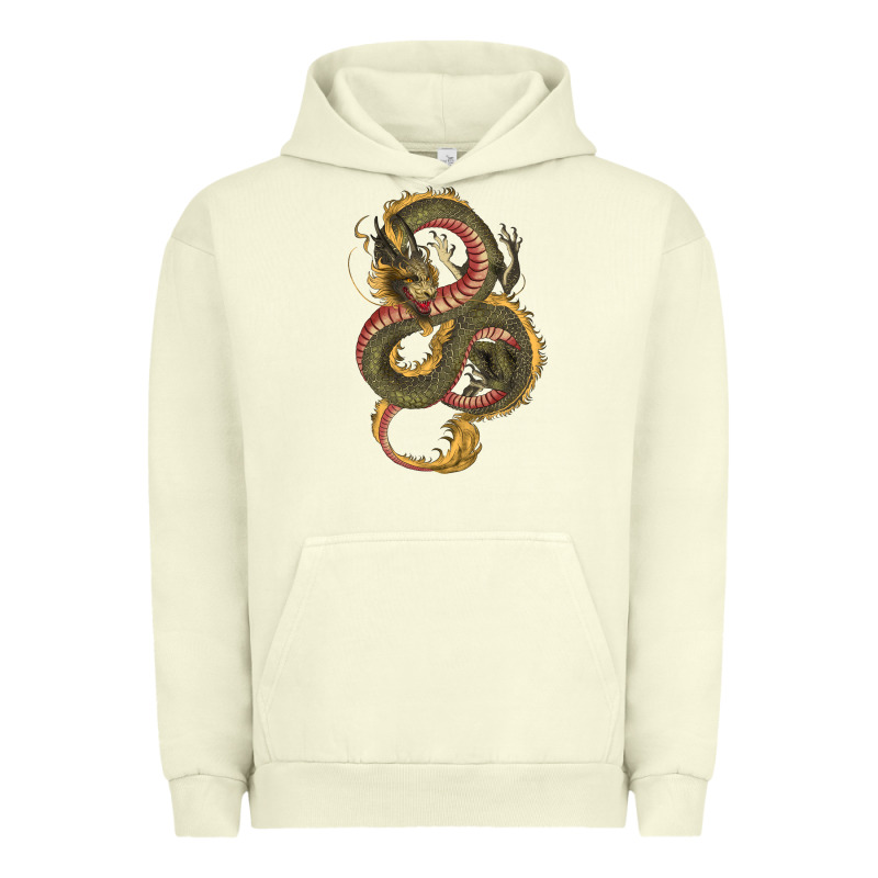 Green And Yellow Dragon Urban Hoodie by RanaPortraitStore | Teevron