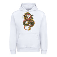 White green and yellow dragon Urban Hoodie - RanaPortraitStore
