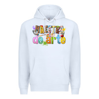 White maestra de arte Premium Hoodie - texasbilliewilder