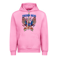Fuchsia Pink freedom rocks make some noise Urban Hoodie - texasbilliewilder