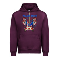 Mauve Wine freedom rocks make some noise Urban Hoodie - texasbilliewilder