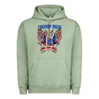 Pigment Oil Green freedom rocks make some noise Urban Hoodie - texasbilliewilder