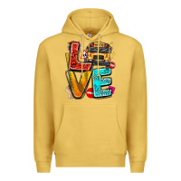 Antique Gold love school bus Premium Hoodie - texasbilliewilder