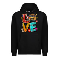 Black love school bus Premium Hoodie - texasbilliewilder