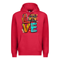 Cardinal love school bus Premium Hoodie - texasbilliewilder
