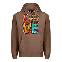 Chestnut love school bus Premium Hoodie - texasbilliewilder