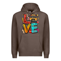 Coffee love school bus Premium Hoodie - texasbilliewilder