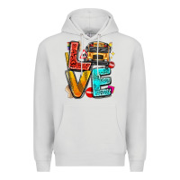 Dove Grey love school bus Premium Hoodie - texasbilliewilder