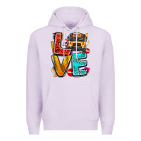 Lilac love school bus Premium Hoodie - texasbilliewilder