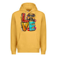 Mustard love school bus Premium Hoodie - texasbilliewilder