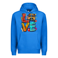 True Royal love school bus Premium Hoodie - texasbilliewilder