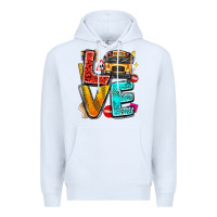 White love school bus Premium Hoodie - texasbilliewilder