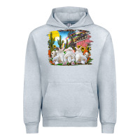 Heather Grey easter farm with bunnies Urban Hoodie - RanaPortraitStore