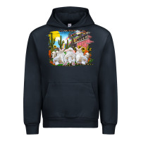 Navy easter farm with bunnies Urban Hoodie - RanaPortraitStore