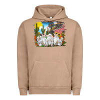 Pigment Burro easter farm with bunnies Urban Hoodie - RanaPortraitStore