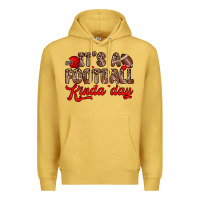 Antique Gold it s a football kinda day Premium Hoodie - Zillion Design Studio