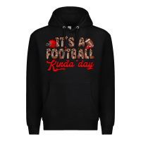 Black it s a football kinda day Premium Hoodie - Zillion Design Studio