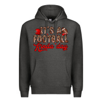 Charcoal Heather it s a football kinda day Premium Hoodie - Zillion Design Studio