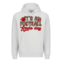 Dove Grey it s a football kinda day Premium Hoodie - Zillion Design Studio