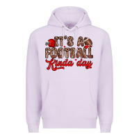 Lilac it s a football kinda day Premium Hoodie - Zillion Design Studio