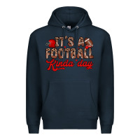 Navy it s a football kinda day Premium Hoodie - Zillion Design Studio
