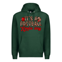 Sports Green it s a football kinda day Premium Hoodie - Zillion Design Studio