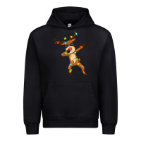 Black dabbing deer Urban Hoodie - Zillion Design Studio