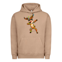 Pigment Burro dabbing deer Urban Hoodie - Zillion Design Studio