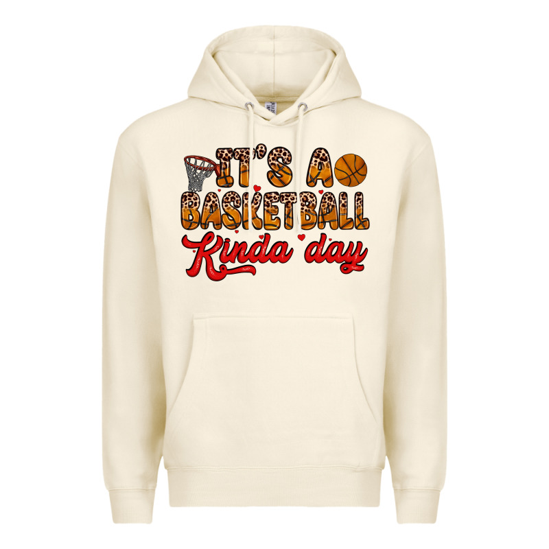 It S A Basketball Kinda Day Premium Hoodie by Zillion Design Studio | Teevron