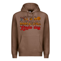 Chestnut it s a basketball kinda day Premium Hoodie - Zillion Design Studio