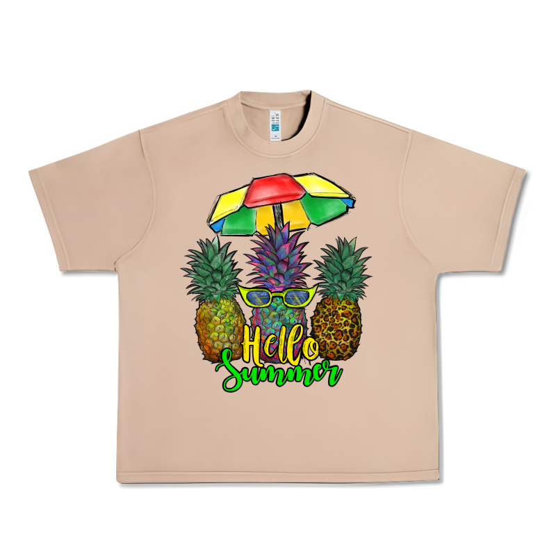 Hello Summer Pineapples Urban Heavy Tee by RanaPortraitStore | Teevron