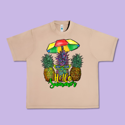 Hello Summer Pineapples Urban Heavy Tee Designed By Ranaportraitstore