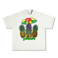 Pistachio hello summer pineapples Urban Heavy Tee - RanaPortraitStore