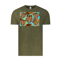 Vintage Olive Tiger Vintage Tee - Artiststas