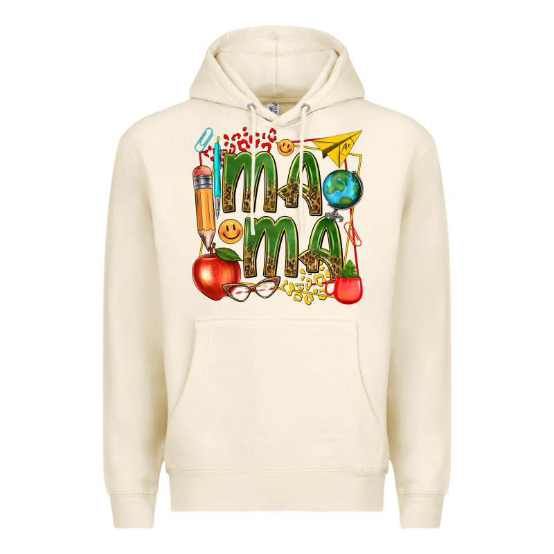 Mama Teacher Premium Hoodie by texasbilliewilder | Teevron