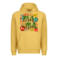 Antique Gold mama teacher Premium Hoodie - texasbilliewilder