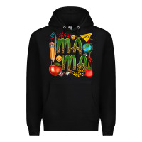 Black mama teacher Premium Hoodie - texasbilliewilder