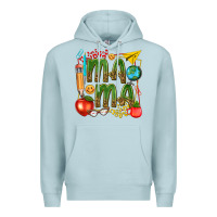 Blue Mist mama teacher Premium Hoodie - texasbilliewilder