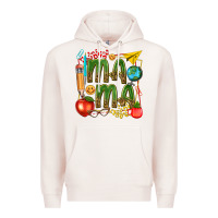 Pale Pink mama teacher Premium Hoodie - texasbilliewilder