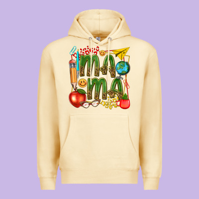 Mama Teacher Premium Hoodie Designed By Texasbilliewilder